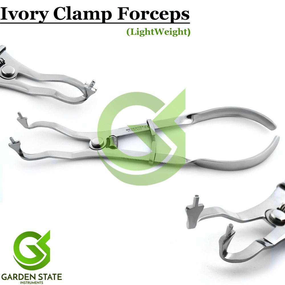 Dental Rubber Dam Lightweight Ivory Type Clamp Forceps Endodontic Punch Pliers