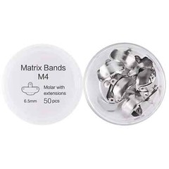 50Pcs Dental Matrix Bands With Hole Sectional Matrix Ring Fit Palodent V3 System