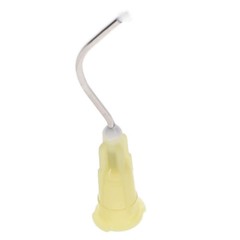 Alpine – Yellow Infusor Tips Bent Metal 100/pk. REF# AD034 Compare to Stat-Flo