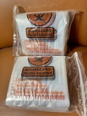 McKesson Clear Biohazard Specimen Transport Lab Ziplock Bags 6″x9″ 200 bags 2MIL