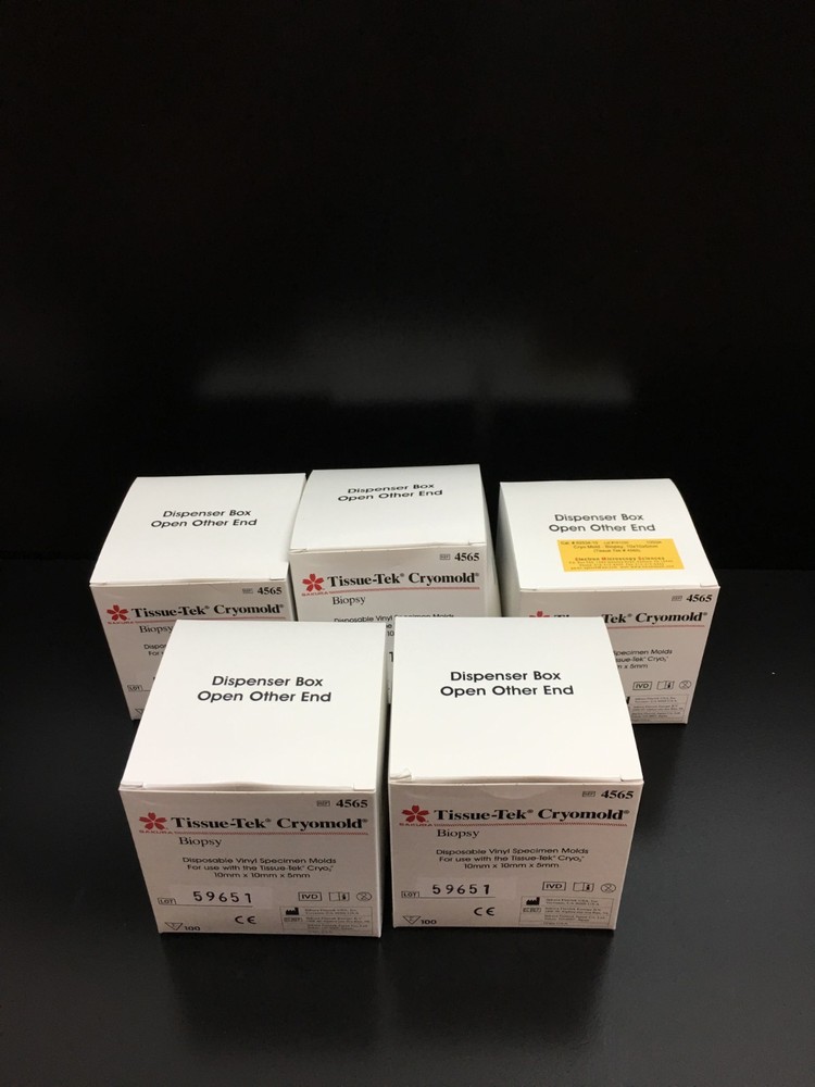 SAKURA REF 4565 Tissue-Tek Biopsy Disposable Vinyl Specimen Cryomold Lot 5 PKS