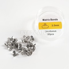 50PCs Dental Matrix Bands Ring Sectional Matrice Clamp 3.5mm/4.5mm/5.5mm/6.5mm