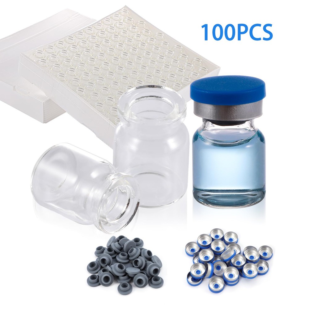 1000PCS 3ml Glass Vials Headspace Vials Lab Vial Lab Sample vials 20mm Crimp top