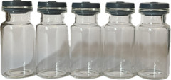 10mL Clear Vials (50) Flip Top Seals (BUYER SEALS W/CRIMPING TOOL NOT INCLUDED)