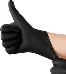 Black Nitrile Disposable Gloves Powder Free Latex Free 4.5 Mil & Size M – XXL