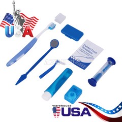 50packs Diental Ortodoncia Cuidado de Limpieza de Viaje Cepillo Hilo Oral Kits