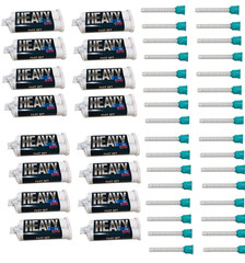 Dental Impression Material Heavy Body Fast Set (16 Cartridge & 32 Tips) PVS