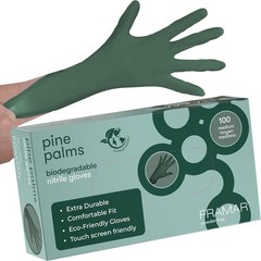 Green Gloves Disposable Latex Free – Heavy Duty Nitrile Gloves Medium, Dispos…