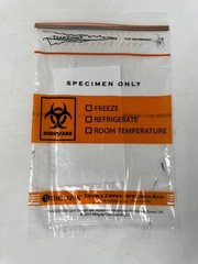 50-1000 6″ x 9″ Biohazard Econo-Zip Specimen Transport Bags 2mil 3 Wall + Pouch