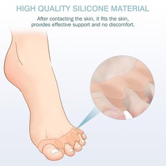 Ktsay Toe Spacers For Women Men – Silicone Toe Separators For Bunion Relief