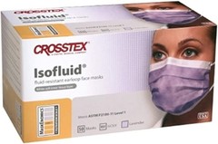 *50-Pieces* Crosstex Isofluid Surgical Face Mask ASTM Level 1 Lavender GCILV