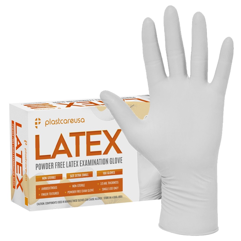 1000 Large Latex Gloves Powder Free Premium Disposable Exam Medical Dental