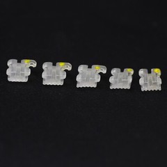 Dental Orthodontic Ceramic Brackets Self Ligating Braces Clear Sapphire Roth MBT
