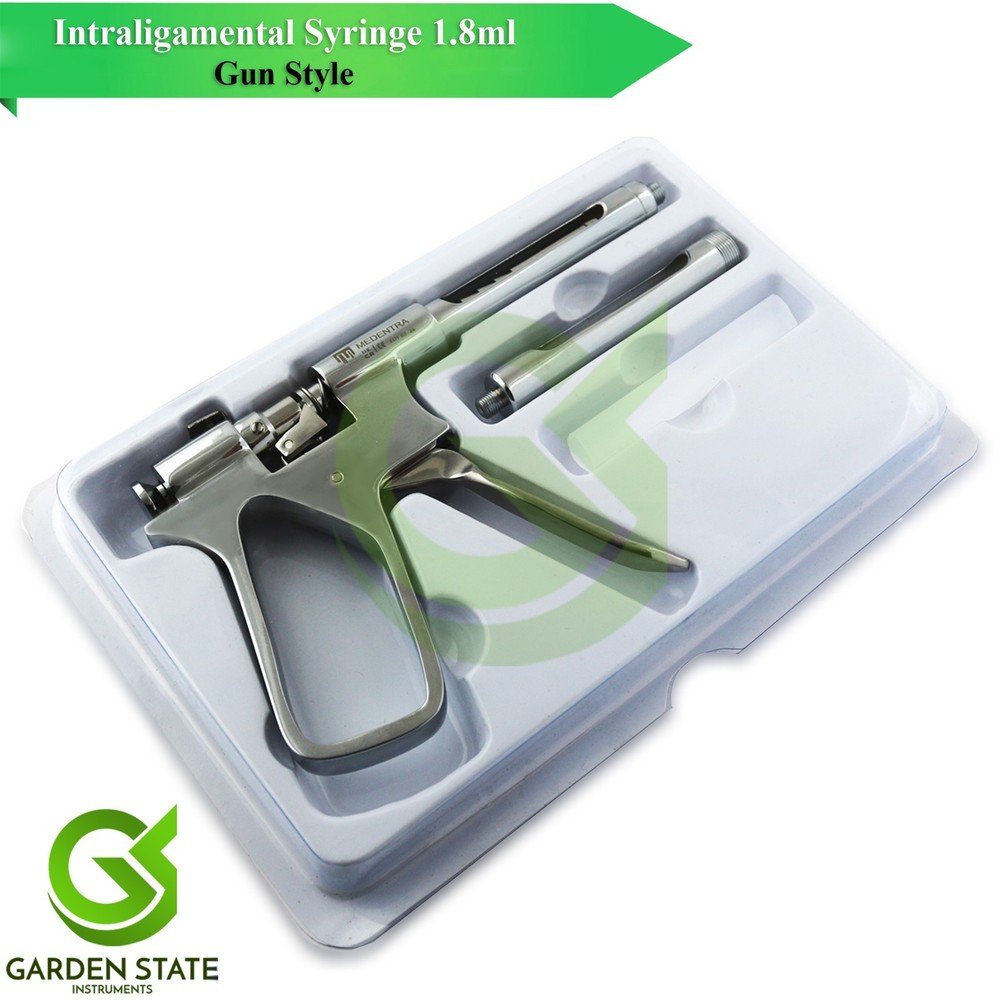 Intraligamental Syringe 1.8ML Injection Silver Dental Anesthetic AMR EUR Thread