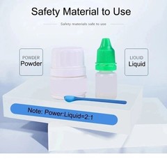 Dental Cement Tooth Repair Cavity Teeth Glue Filling Fixation Powder Liquid Set