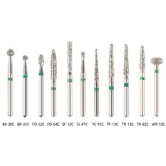 5-100pcs Fresas Dental Diamante para Preparación de Coronas y Puentes Dientes