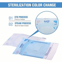 2000(10 Boxes) 5.25″x10″ Dental Sterilization Pouches Sterilizer Autoclave Bags