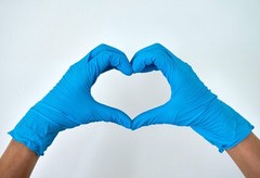 L1101 Disposable Nitrile Glove, Large, Pack of 100
