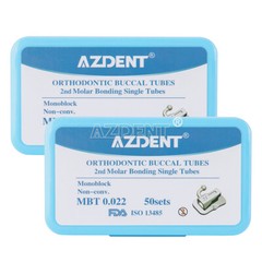 Lot Tubo bucal de ortodóntico oral dental 1st 2nd Molar Roth MBT 022/018