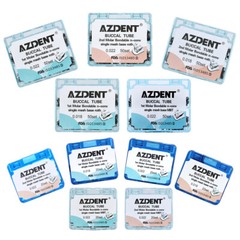 AZDENT Dental Ortho Buccal Tube 1st Molar Roth MBT/Bracket Mini MBT/Roth 018/022