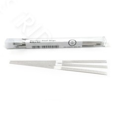 Stainless Steel Gapped Dental Polishing Strips -Medium Grit – Multiple Sizes