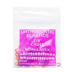 Dental Orthodontic Intra oral Elastic Neon Rubber Bands Elastics Brace Non-latex