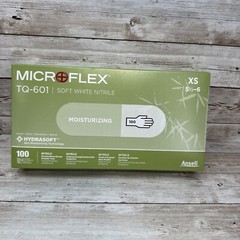 MicroFlex Soft White Nitrile Exam Size: X-Small TQ-601-XS *10-BOX CASE*See Date*