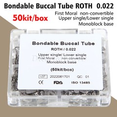 Dental Bondable Monoblock Non-Convertible Single Roth 022 Buccal Tube ZU