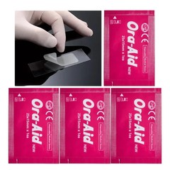 Ora-Aid 4 single-use packs | Self-Adhesive Intraoral Wound Dressing