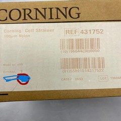 LOT OF 10 CORNING 431752 100µm Cell Strainer, Yellow, Sterile, Nylon 1/Bag New🎯