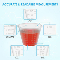 Lilymicky 1000 Count 1 oz Disposable Medicine Cups, 1 1000 ct – 1oz, Frosted