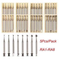 8 Types Dental Round Carbide Bur for Slow Speed Latch Type RA 1# – 8# Burs