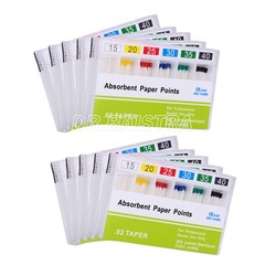 10 Packs Dental Absorbent Paper Points 15-40# Taper 0.02 Root Endodontic