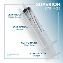 BH Supplies 1mL Luer Slip Tip Syringes (No 100 Count (Pack of 1), Clear