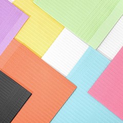 Dental Bibs, Disposable Dental Bibs Fuchsia, 125 Pack Waterproof Dental Bib f…