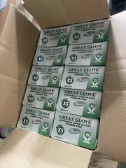 Great Glove Latex Gloves, White, Powder-Free CASE OF 1000PCS [Size – XS/S/M/L]