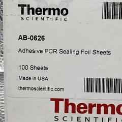 BOX (OF 100) THERMO SCIENTIFIC AB-0626 ADHESIVE PCR SEALING FOIL SHEETS