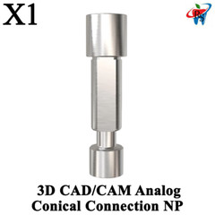 1pcs Dental 3D CAD/CAM Conical Connection NP Analog Impl ant