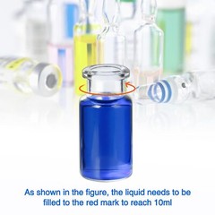 3000pcs 10ml 20mm Sample Vials Crimp Top Glass Bottle HPLC Beveled Edge Top ASTM