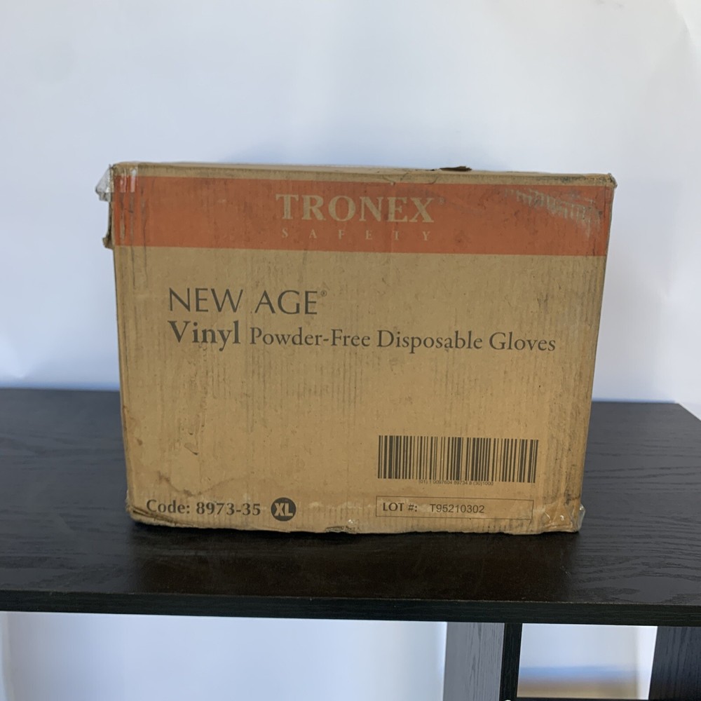 Case of 1000 TRONEX 8973-35 X-large Vinyl Powder Free Disposable Gloves XL￼