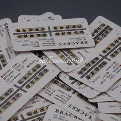 20 Pcs/Pack Metal Dental Orthodontic Brackets Braces MBT Slot.022 3-4-5 W/ Hooks