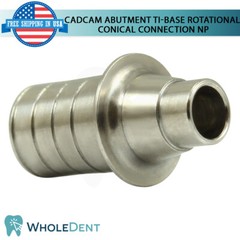 5x Dental Narrow Rotational Titanium Base Conical Hex 2.25mm Connection