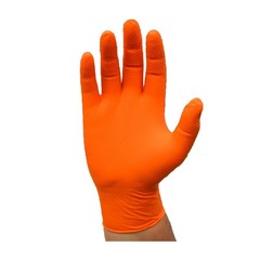 Ambi-dex® Max 7 2940 Disposable Nitrile Gloves Powder Free Textured 7 mil Orange
