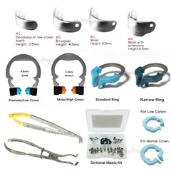 Dental Matrix Bands Ring Sectional Matrice Clamp Fit Garrison Palodent V3 System