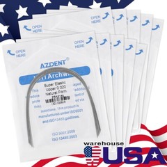 AZDENT Dental Orthodontic Super Elastic NITI Arch Wire Round Ovoid/Nature Form