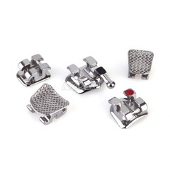 AZDENT Dental Orthodontic Brackets Metal Braces Standard MBT 022 Hooks 3-4-5/3