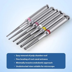 Munce Burs Alternative Endodontic Carbide Bur RA Assorted Short & Long 6/Pack