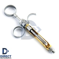 Dental Anesthetic Syringe Aspirating 1.8ml Gold Barrel American+European Threads