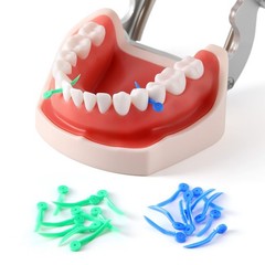 JMU Dental Disposable Dental Colorful Plastic Wedges with hole 100pcs/box