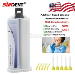 10* Dental MEDIUM BODY FAST SET VPS PVS Impression Material 50ML Cartridges